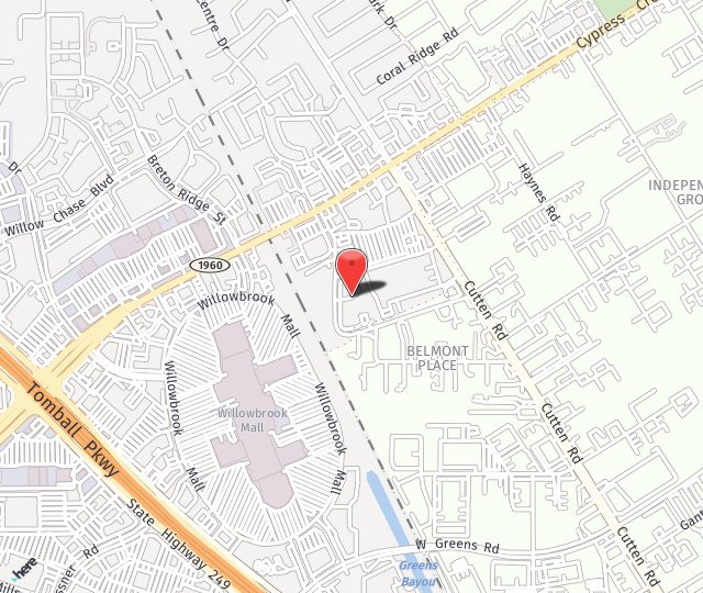 Location Map: 12824 Willow Centre Dr. Houston, TX 77066