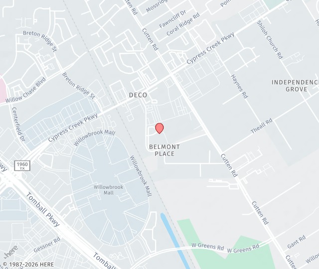 Location Map: 12824 Willow Centre Dr. Houston, TX 77064